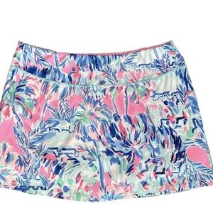 Lilly Pulitzer Luxletic Women’s XL Vibrant Floral Stretch Athletic Skort